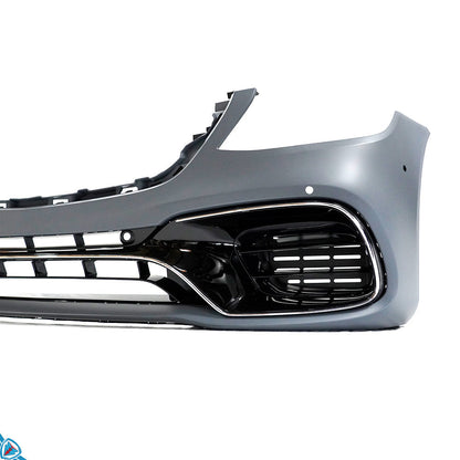 2018-2020 Mercedes-Benz S-Class Facelift (W222) S63 AMG Style Polypropylene Front Bumper Conversion Kit | E3Tuning — photo 5 of 10