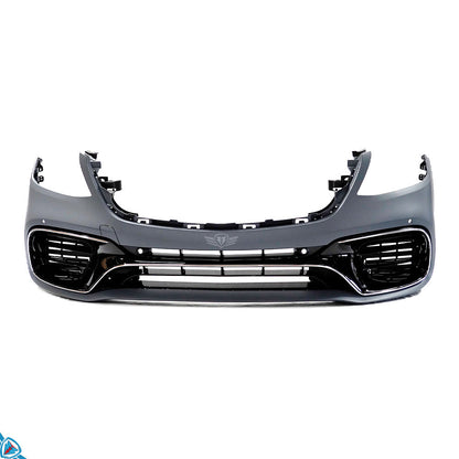 2018-2020 Mercedes-Benz S-Class Facelift (W222) S63 AMG Style Polypropylene Front Bumper Conversion Kit | E3Tuning — photo 2 of 10