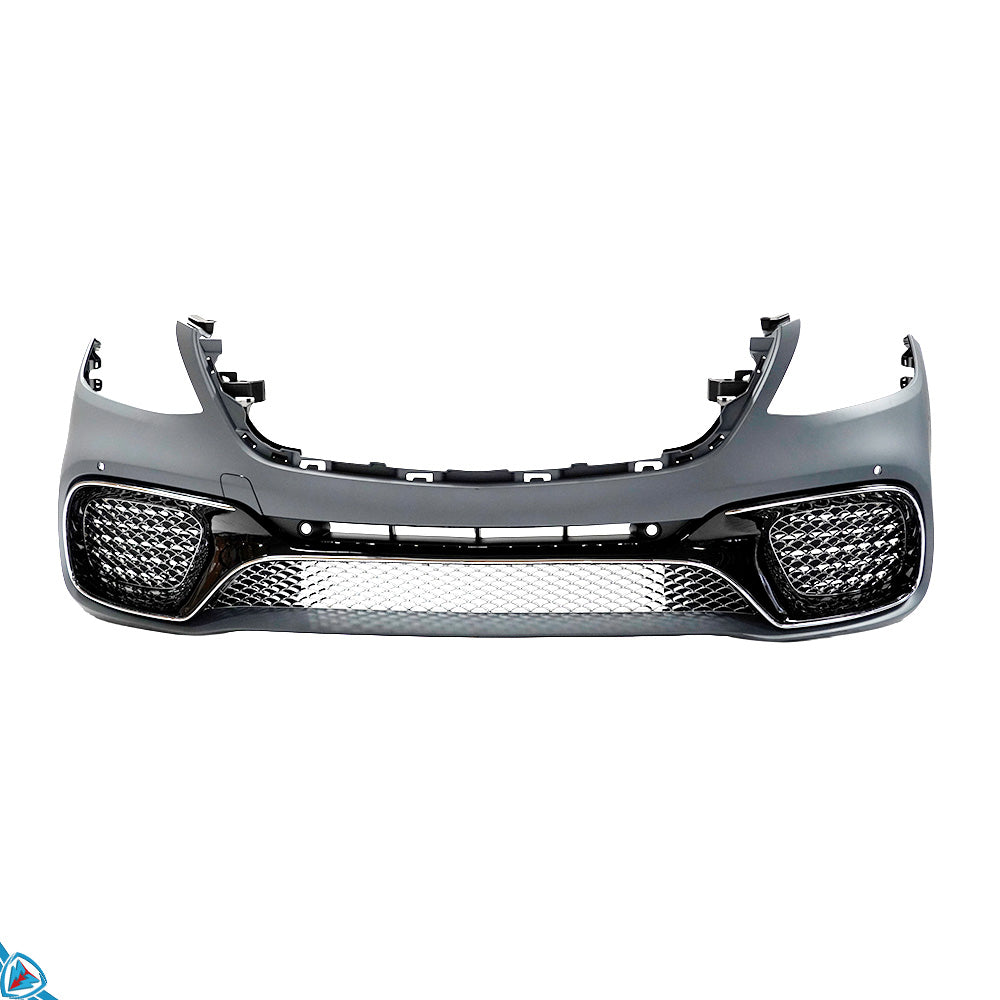2018-2020 Mercedes-Benz S-Class Facelift (W222) S65 AMG Style Polypropylene Front Bumper Conversion Kit | E3Tuning — photo 2 of 10