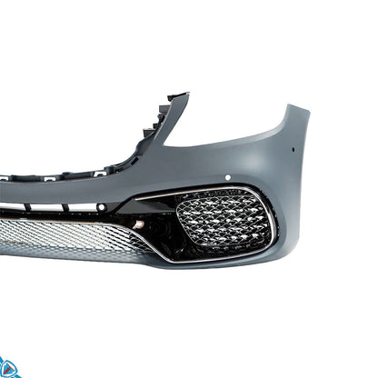 2018-2020 Mercedes-Benz S-Class Facelift (W222) S65 AMG Style Polypropylene Front Bumper Conversion Kit | E3Tuning — photo 4 of 10