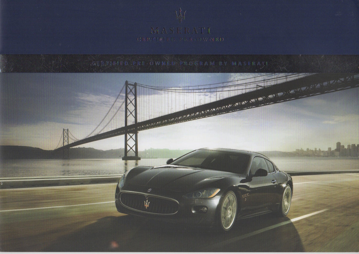 Maserati Certified Pre-Owned Program Brochure (2018192 4/30/2009)