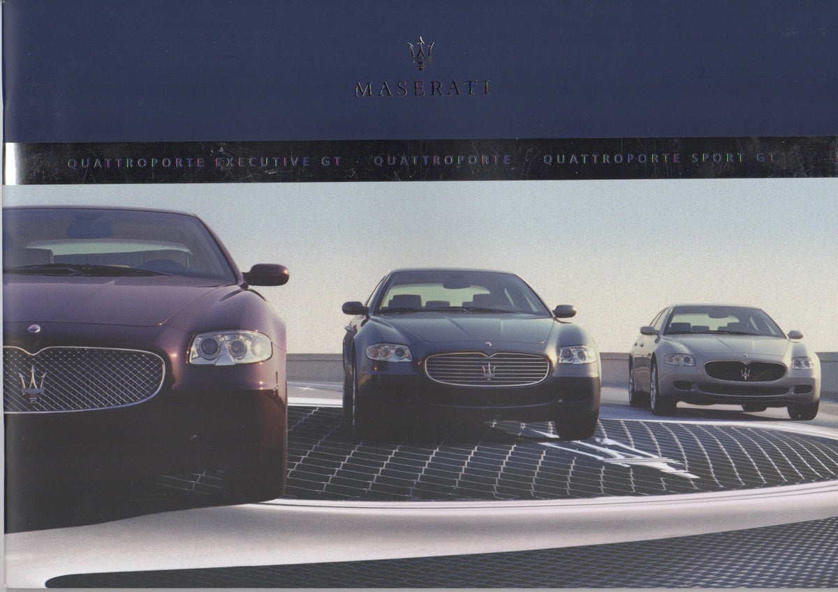 Maserati Quattroporte / Executive GT / Sport GT Deluxe Brochure (2006)