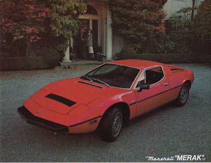 Maserati Merak SS (US Spec) Brochure
