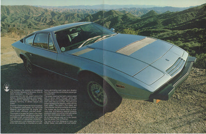 Maserati Khamsin (US Spec) Brochure