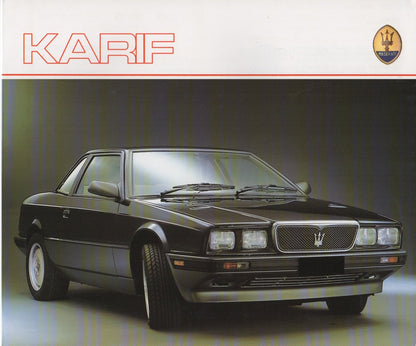 Maserati Karif Brochure (W053)