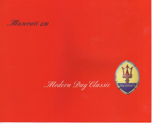 Maserati 430 Brochure