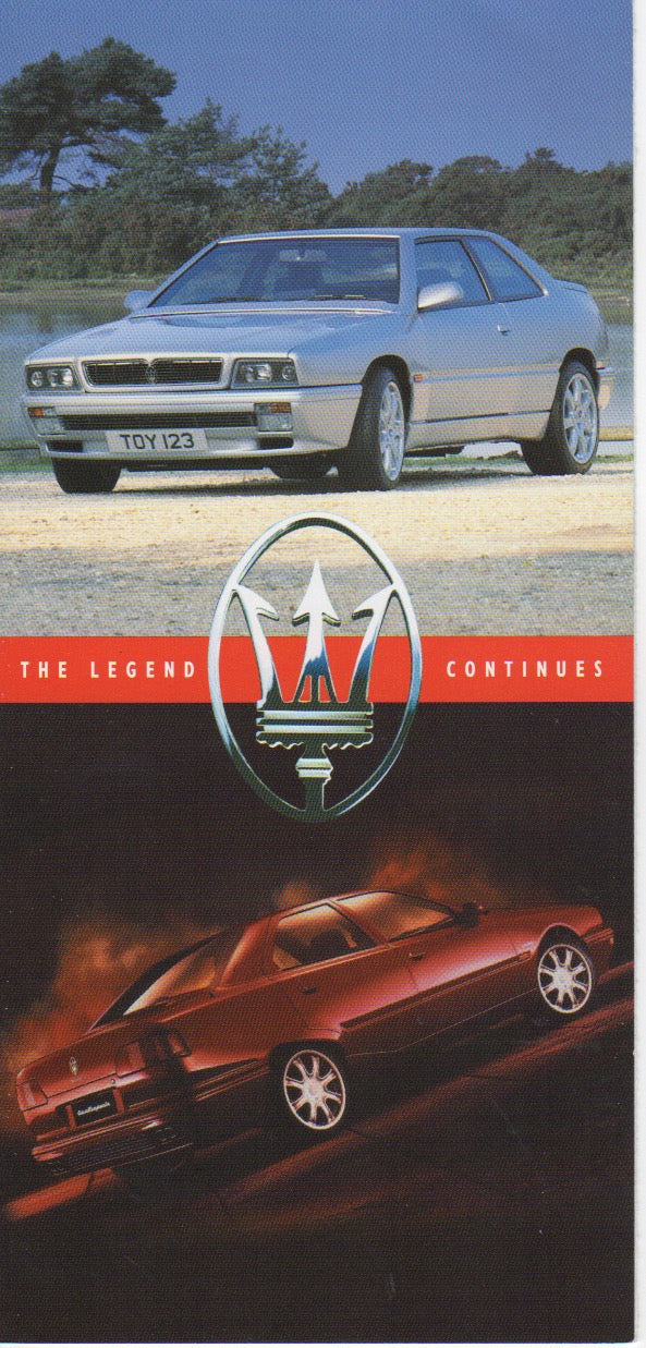 Maserati 1996-1997 U.K. Line-up Brochure