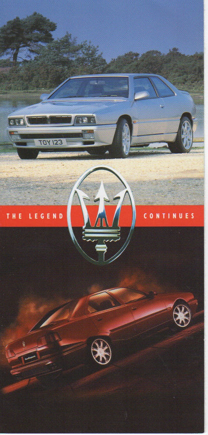 Maserati 1996-1997 U.K. Line-up Brochure