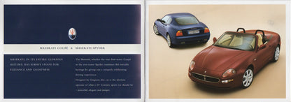 Maserati Coupe & Spyder Brochure (M45/02)