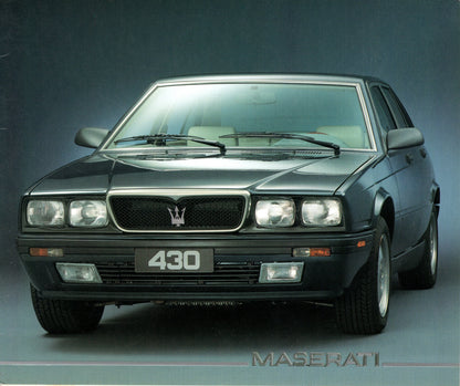 Maserati 430 Brochure (AA048)