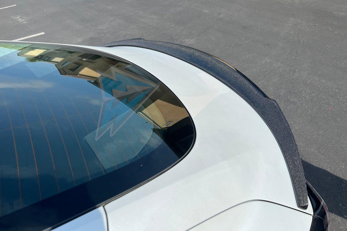 2017-2023 Tesla Model 3 (MK1) RS Style Carbon Fiber Trunk Spoiler | FYBR Aerodynamics — photo 1 of 3