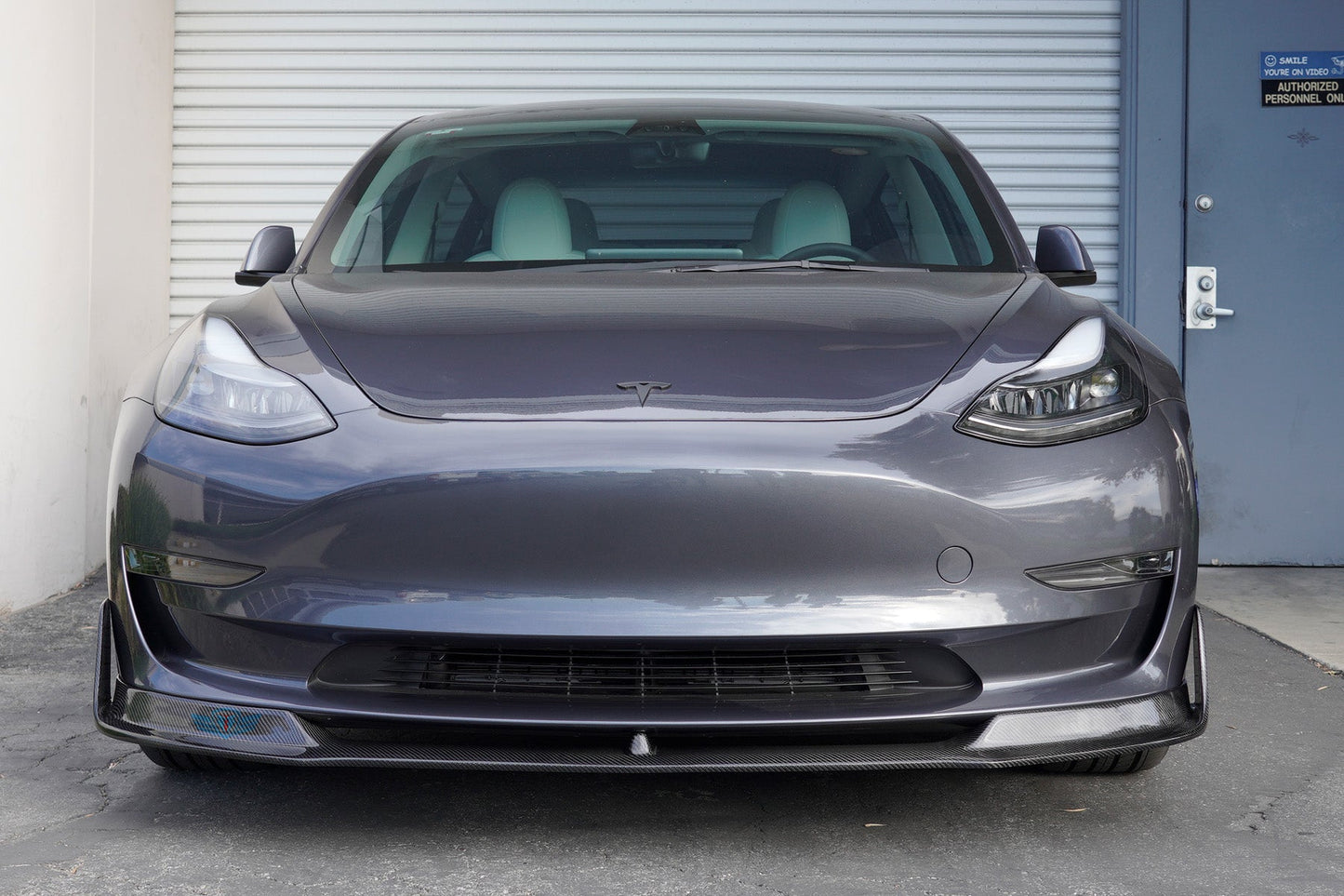 2017-2023 Tesla Model 3 (MK1) VSX Style Carbon Fiber Front Lip | FYBR Aerodynamics — photo 8 of 9