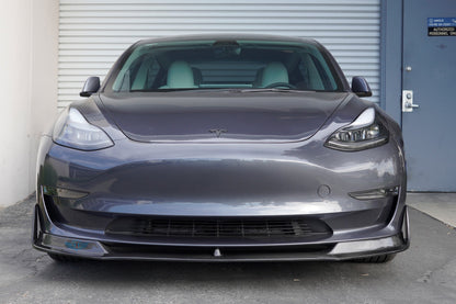 2017-2023 Tesla Model 3 (MK1) VSX Style Carbon Fiber Front Lip | FYBR Aerodynamics — photo 8 of 9