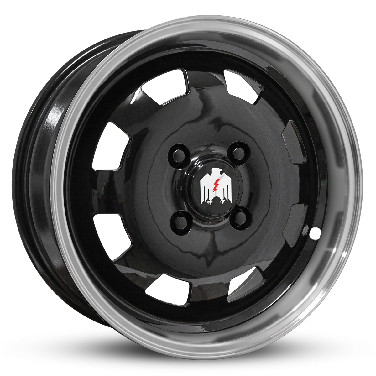 Moon | Gloss Black Machined Lip
