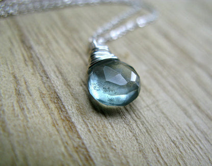 Moss Aquamarine Necklace