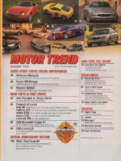 Motor Trend Magazine 1999/08