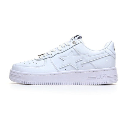 BAPE STA #3 Triple White | A Bathing Ape Sneakers | Premium Leather