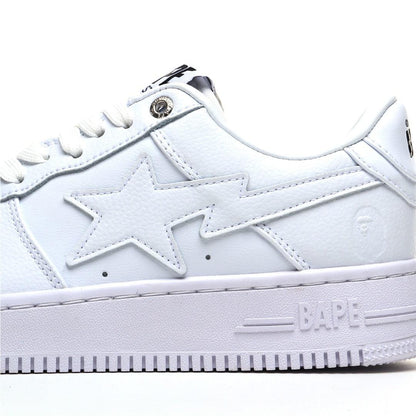 BAPE STA #3 Triple White | A Bathing Ape Sneakers | Premium Leather