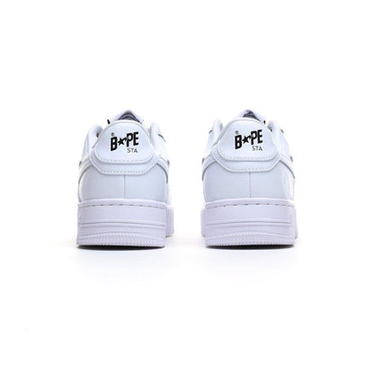 BAPE STA #3 Triple White | A Bathing Ape Sneakers | Premium Leather