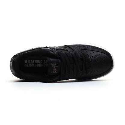 Neighborhood x Bapesta 'Black Crocodile & Ostrich'