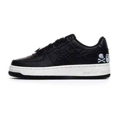 Neighborhood x Bapesta 'Black Crocodile & Ostrich'