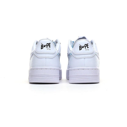A Bathing Ape Bape Sta Low Camo White Blue Sneakers