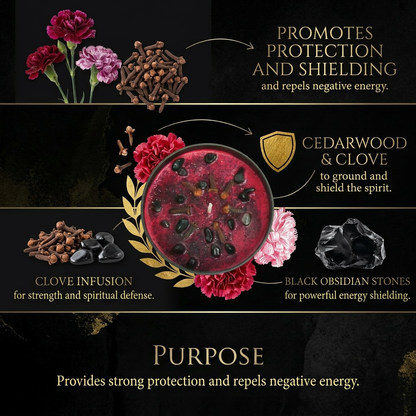 Fiery Protection Candle — 8‑oz Wall of Protection Ritual