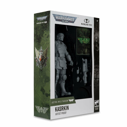 McFarlane Toys Warhammer 40K Kasrkin Astra Militarum Figura 7in Gris
