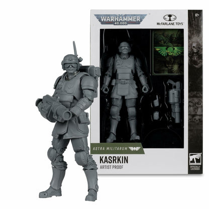 McFarlane Toys Warhammer 40K Kasrkin Astra Militarum Figura 7in Gris