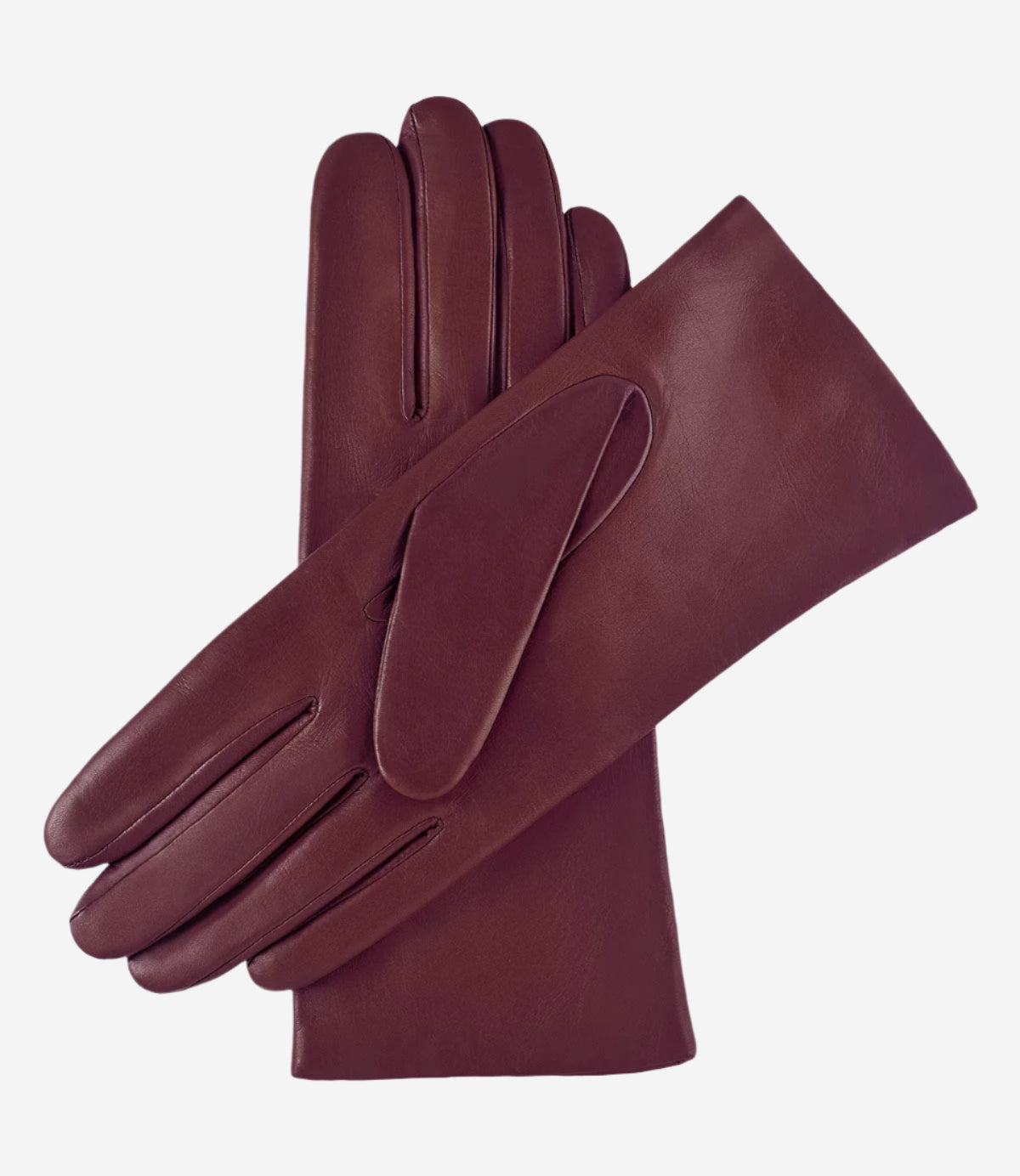 Isabella (cordovan) - Italian lambskin leather gloves with cashmere lining — photo 2 of 8