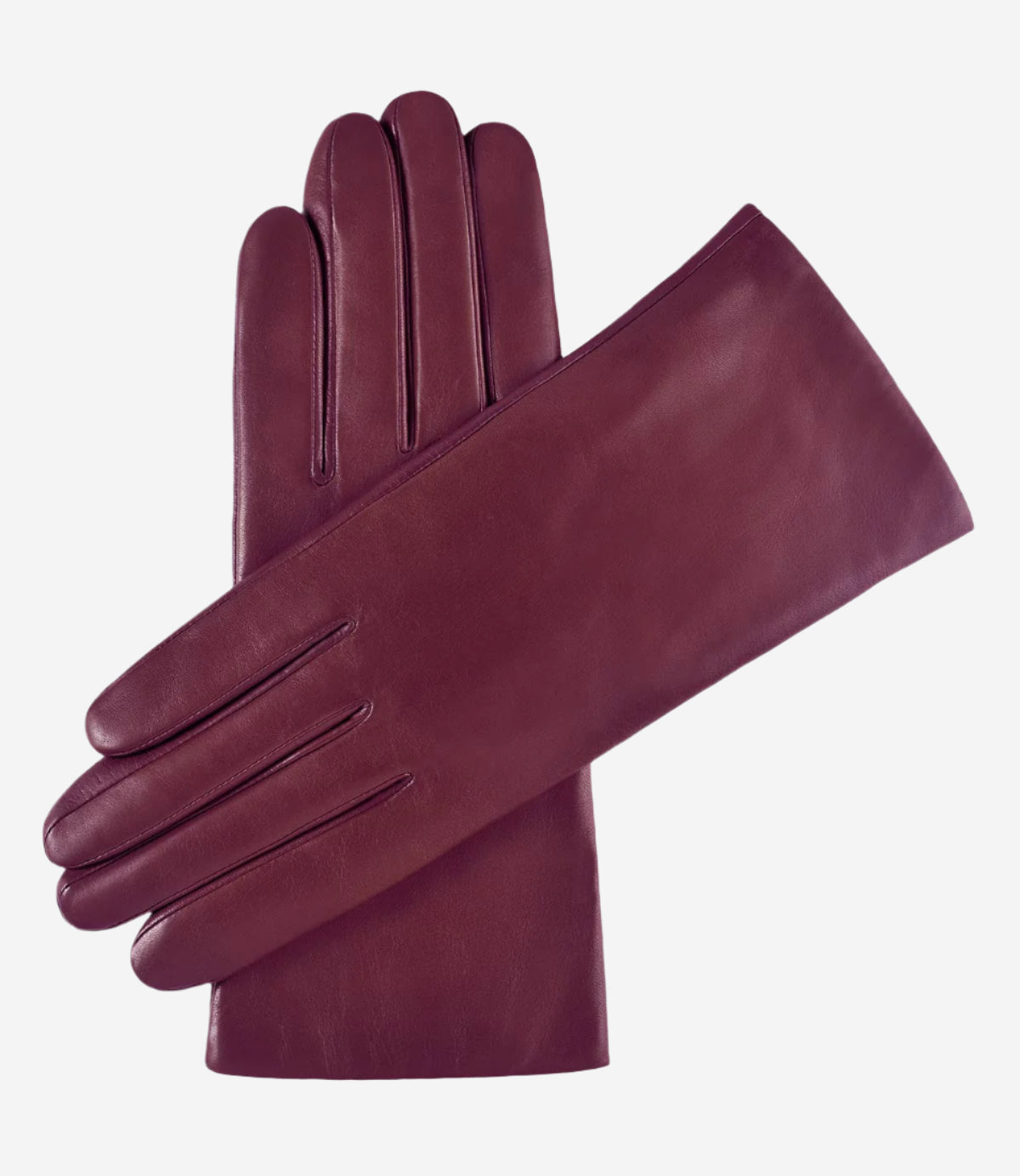 Isabella (cordovan) - Italian lambskin leather gloves with cashmere lining — photo 1 of 8