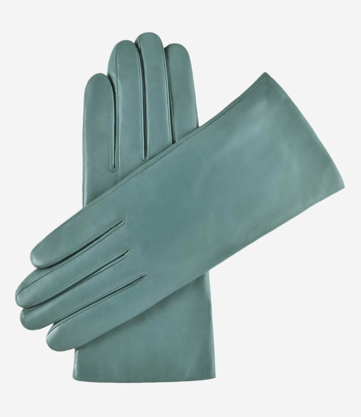 Isabella (sage) - Italian lambskin leather gloves with cashmere lining — photo 1 of 8