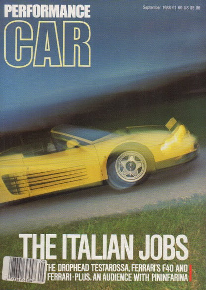 Performance Car Magazine 1988/09