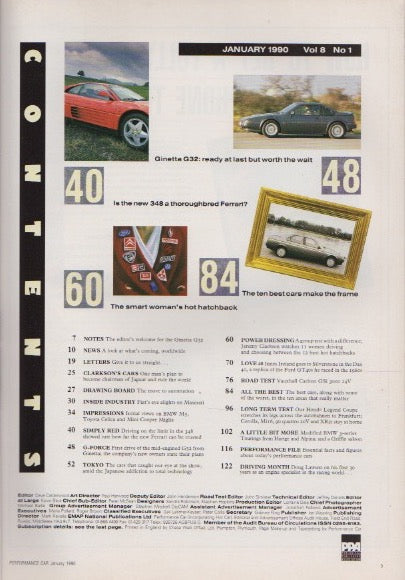 Performance Car Magazine 1990/01