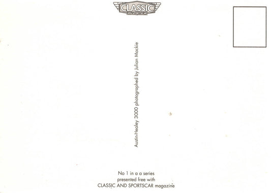 Austin Healey 3000 Postcard