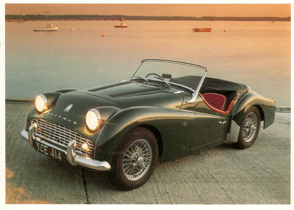 Triumph TR3A Postcard
