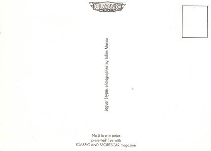 Jaguar E Type Postcard