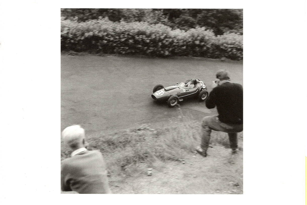 Phil Hill On Ferrari, Nurburgring 1958 - Jesse Alexander Postcard