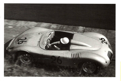 Jo Bonnier On Porsche, Nurburgring 1959 - Jesse Alexander Postcard