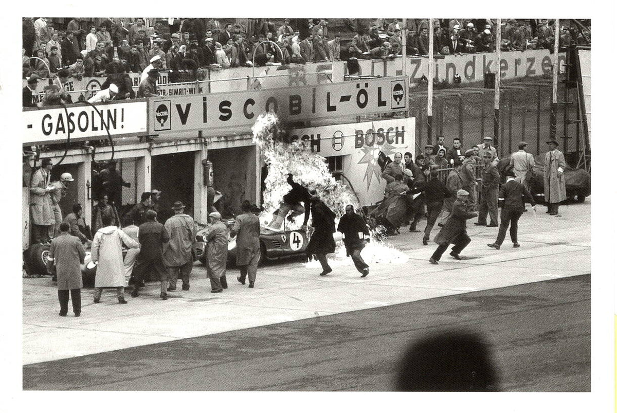 Giorgio Scarlatti On Ferrari, Nurburgring 1960 - Jesse Alexander Postcard