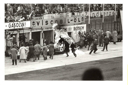 Giorgio Scarlatti On Ferrari, Nurburgring 1960 - Jesse Alexander Postcard