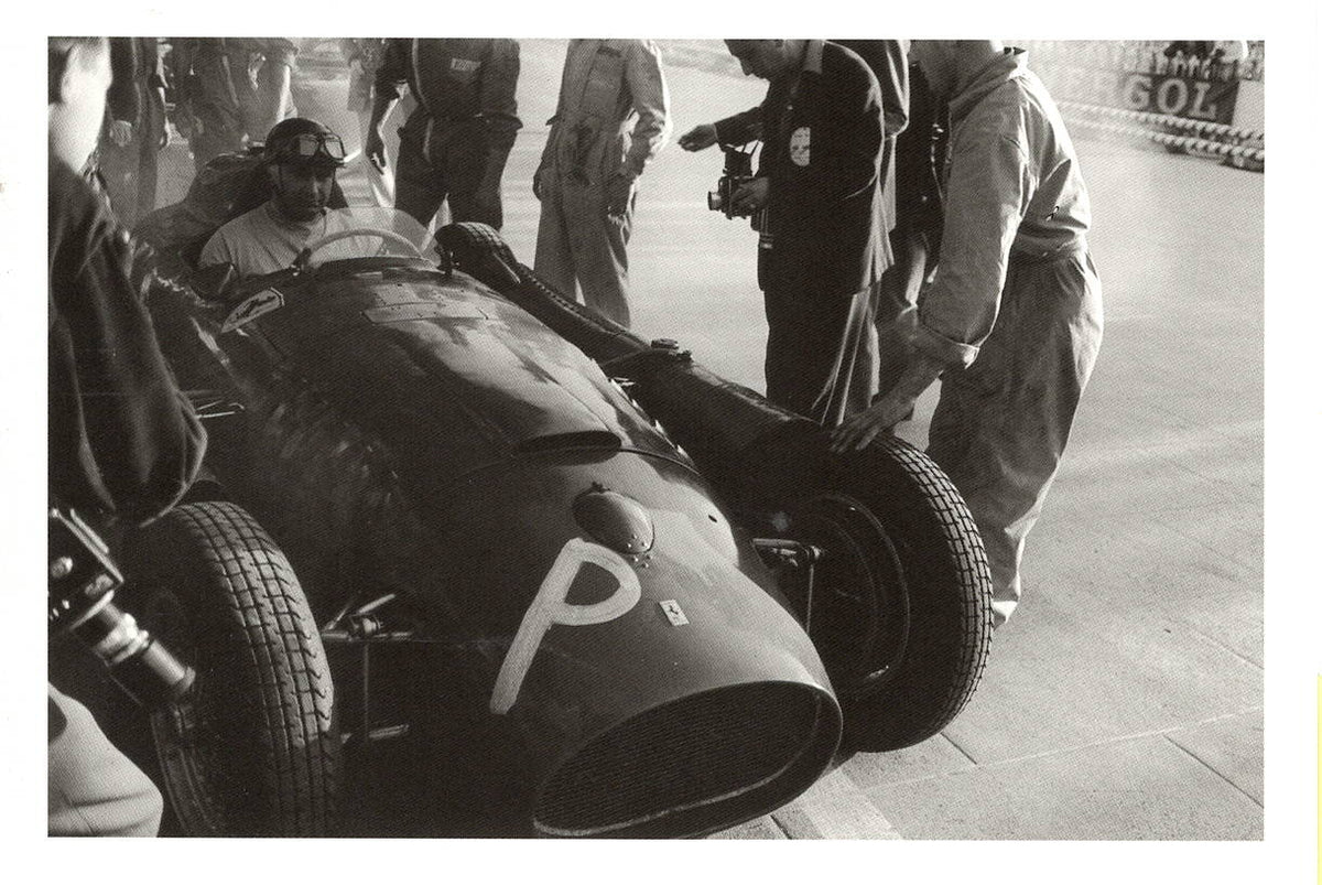 Juan Manuel Fangio On Lancia-Ferrari D50, Monaco 1956 - Jesse Alexander Postcard