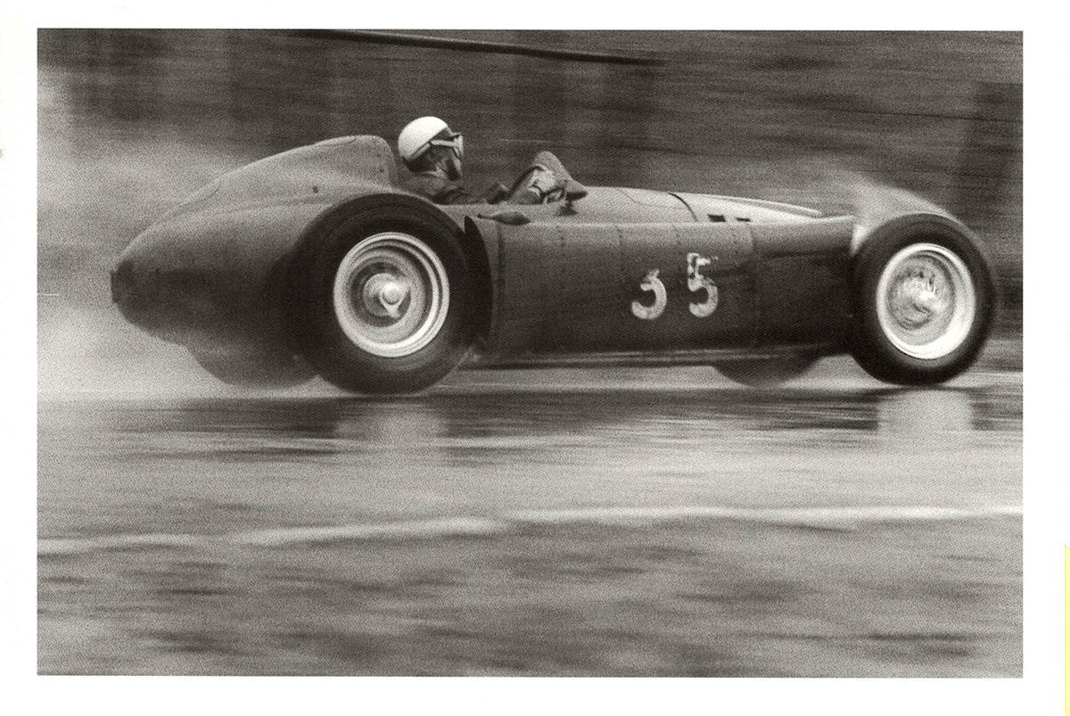 Eugenio Castellotti On Lancia, Spa 1955 - Jesse Alexander Postcard