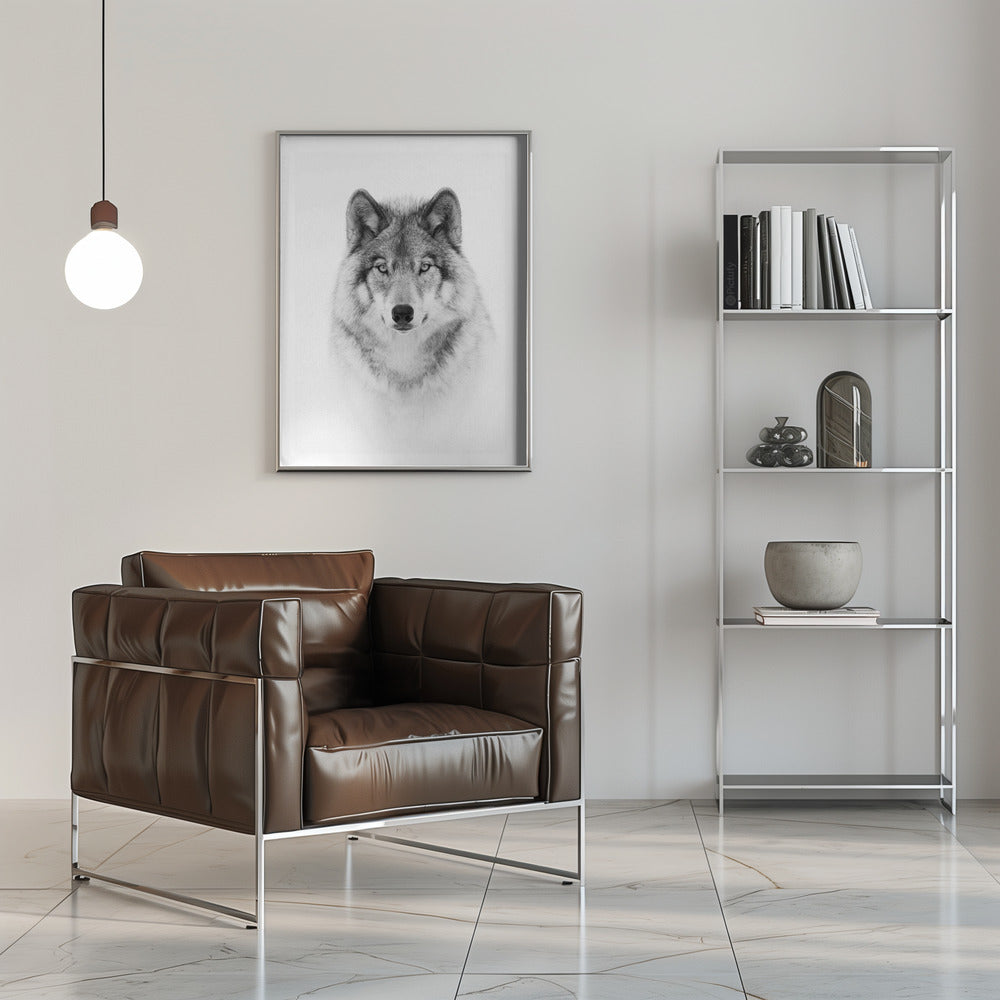 Portrait of a Timber Wolf