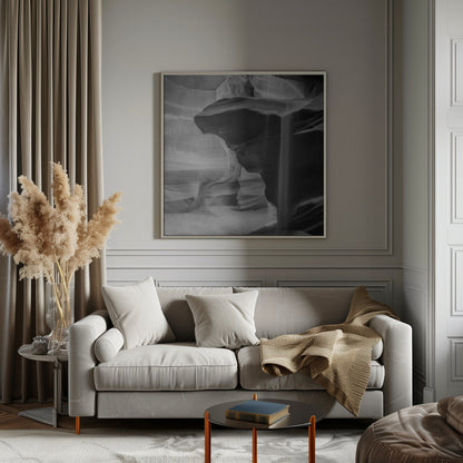 Wall art MONOCHROME ANTELOPE CANYON Pouring Sand