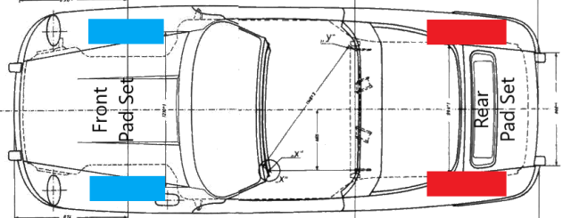 PMB-C Ceramic Pads for Porsche 987 Base Cayman (2005-2012) Rear — photo 4 of 4