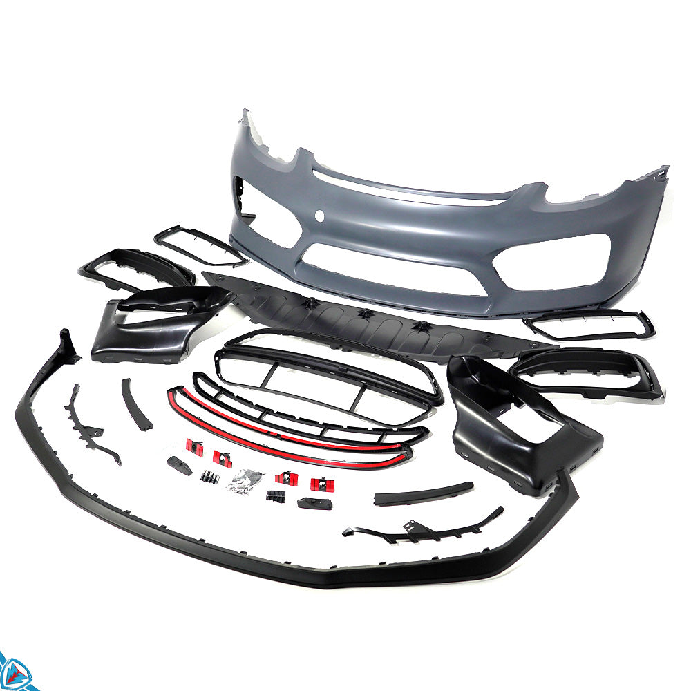 2013-2016 Porsche Boxster & Cayman (981) GT4 Style Polypropylene Front Bumper Conversion Kit | E3Tuning