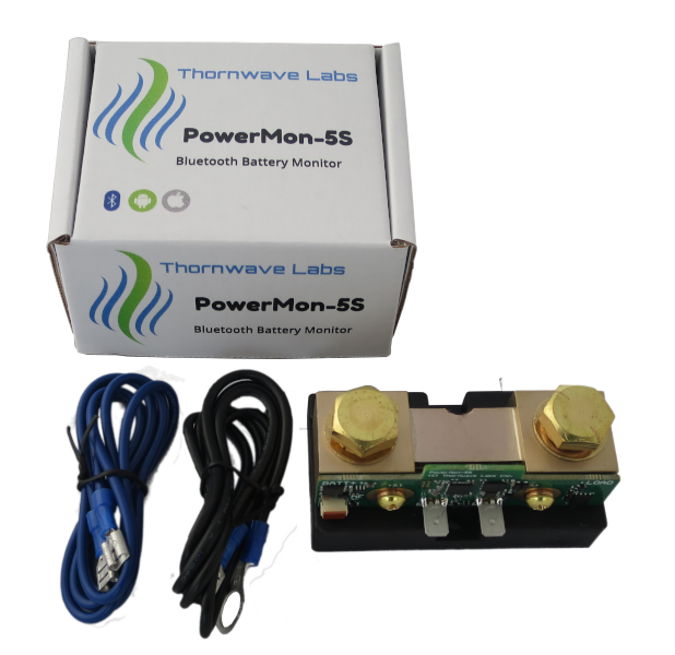 PowerMon-5S - 500A Bluetooth LE Advanced Battery Monitor / DC Power Meter with data logging