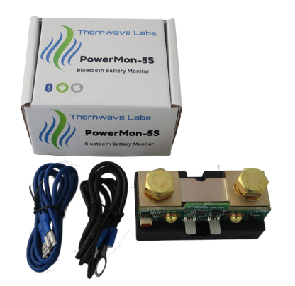 PowerMon-5S - 500A Bluetooth LE Advanced Battery Monitor / DC Power Meter with data logging