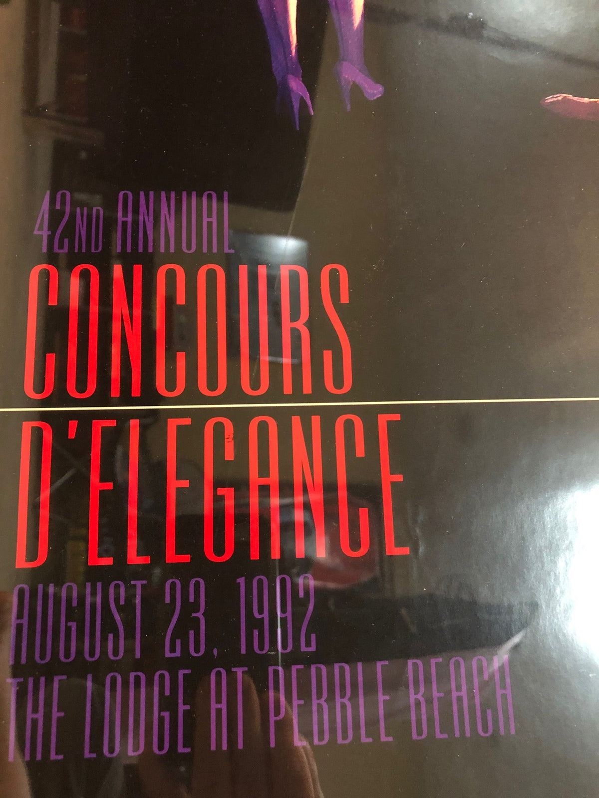 Pebble Beach Concours d'Elegance 1992 Event Poster